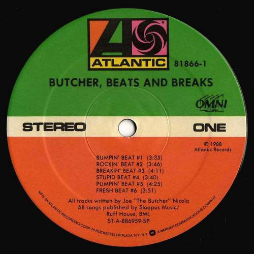Joe "The Butcher" Nicolo : Butcher Beats And Breaks (LP, Album)