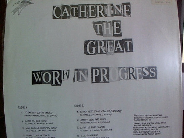 Catherine The Great : Work In Progress (LP, Album)