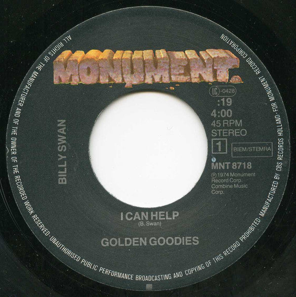 Billy Swan : I Can Help / Everything's The Same (Ain't Nothing Changed) (7", Single)