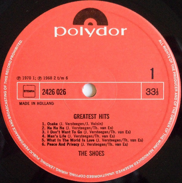 The Shoes : Greatest Hits (LP, Comp, RE)