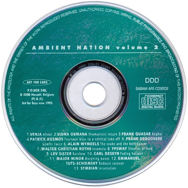 Various : Ambient Nation Volume 2 (CD, Comp)