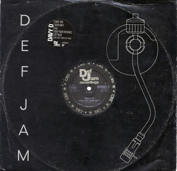 Davy D : Have You Seen Davy / Keep Your Distance / Get Busy (We Ain't New To This) (12")