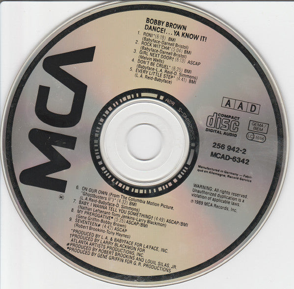 Bobby Brown : Dance!...Ya Know It! (CD, Album, Mixed)