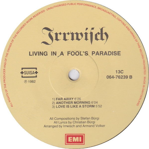 Irrwisch : Living In A Fool's Paradise (LP, Album)