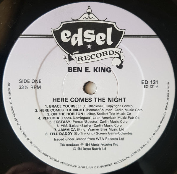Ben E. King : Here Comes The Night (LP, Comp)