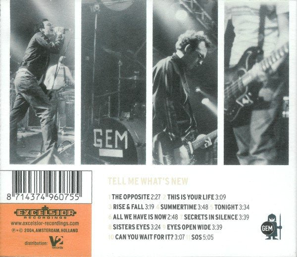 Gem (3) : Tell Me What's New (CD, Album)