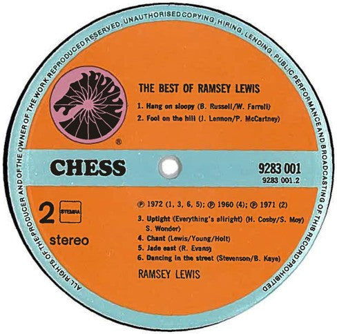 Ramsey Lewis : The Best Of Ramsey Lewis (LP, Comp)