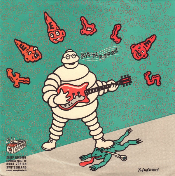 Lombego Surfers / The Feebles : Wig Out / Hit The Road (7", Single, Gre)