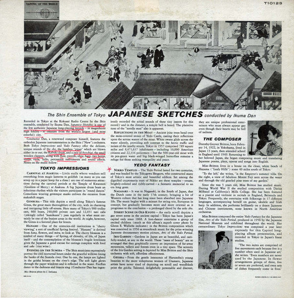 Dorothy Guyver Britton - New Japan Philharmonic, Ikuma Dan : Japanese Sketches (LP, Album, Mono)