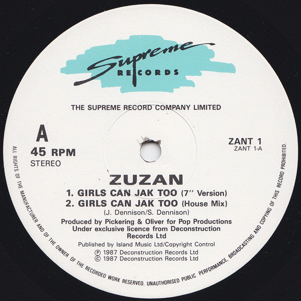 Zuzan : Girls Can Jak Too (12")