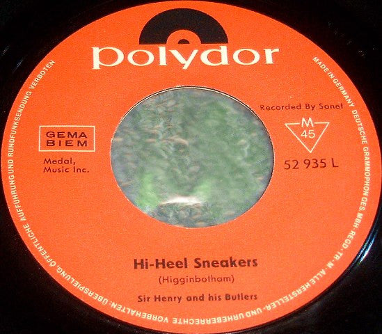 Sir Henry & His Butlers : Let's Go (Oh Hully Gully) (7", Single)