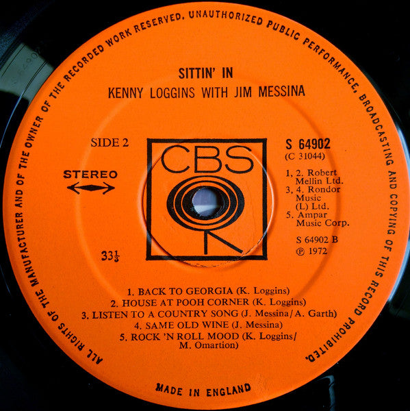 Loggins And Messina : Sittin' In (LP, Album)