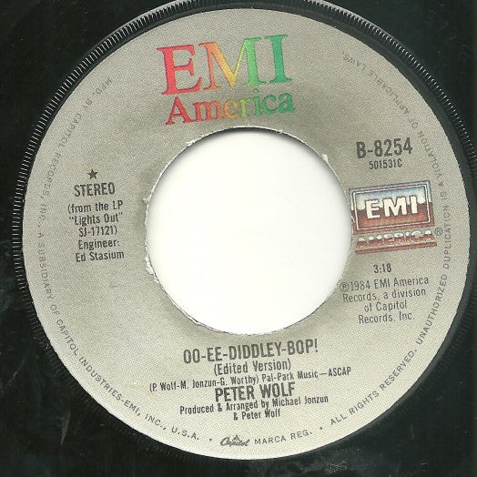 Peter Wolf : Oo-Ee-Diddley-Bop! / Crazy (7", Single, Jac)