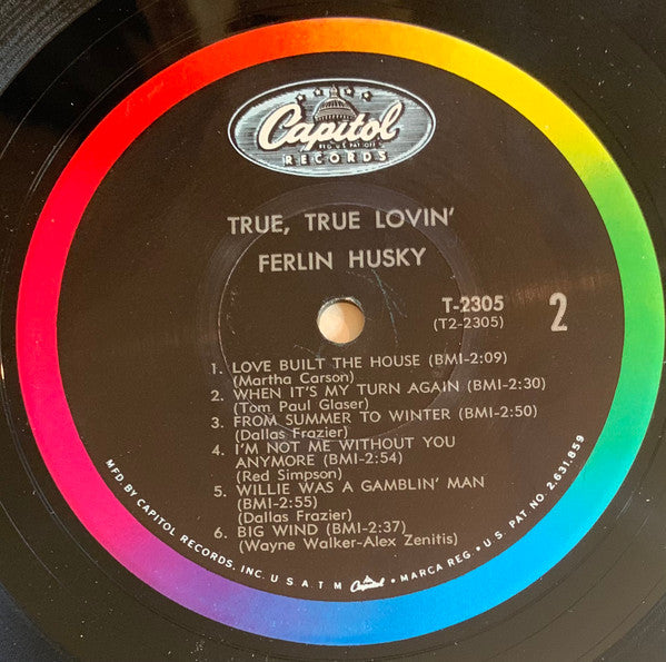 Ferlin Husky : True, True Lovin' (LP, Album, Mono)