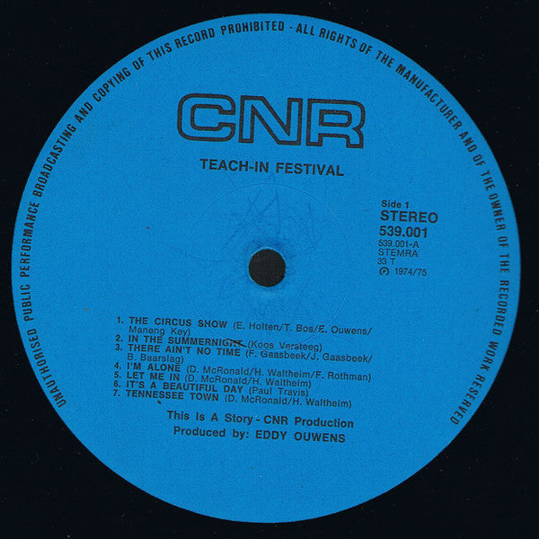 Teach-In : Story Presenteert Teach-In Festival (LP, Album)