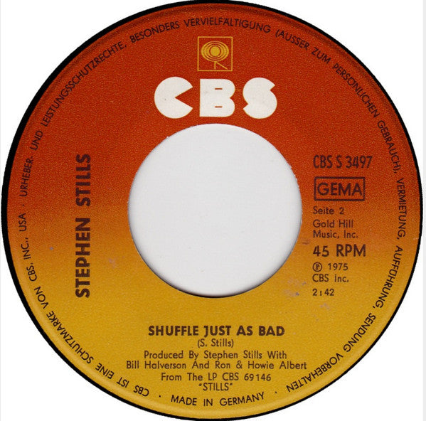 Stephen Stills : Turn Back The Pages (7", Single)