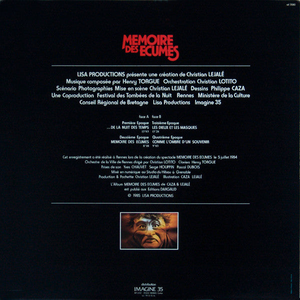 Henry Torgue : Mémoire Des Ecumes (LP, Album)