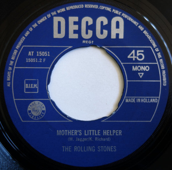The Rolling Stones : Mother's Little Helper / Lady Jane (7", Single, Mono)