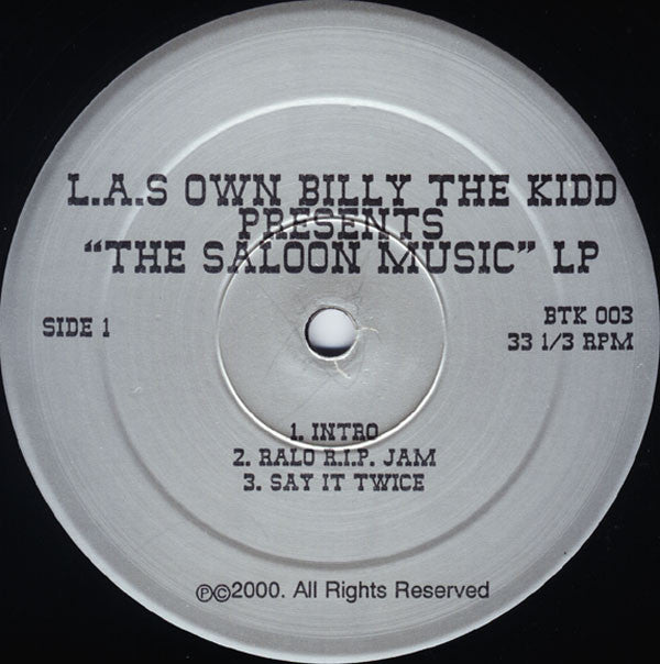 L.A.'s Own Billy The Kidd featuring Defari : L.A.s Own Billy The Kidd Presents... The Saloon Music LP (2xLP, Album)