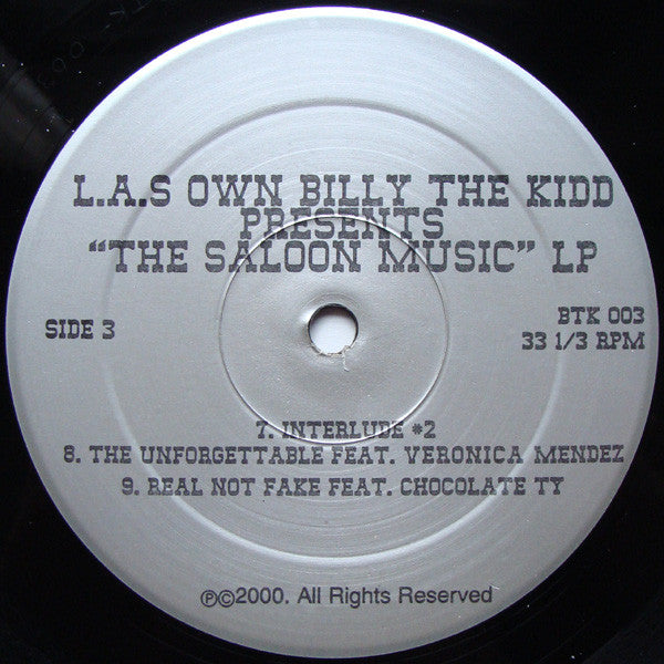 L.A.'s Own Billy The Kidd featuring Defari : L.A.s Own Billy The Kidd Presents... The Saloon Music LP (2xLP, Album)