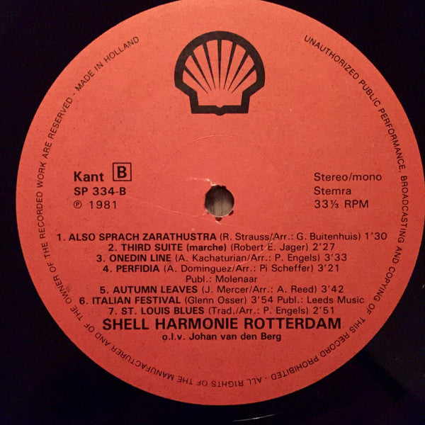 Shell Harmonie Amsterdam / Shell Harmonie Rotterdam / Haagse Koninklijke Shell Harmonie / Shell Dansorkest : Shell Trio (2xLP, Album)