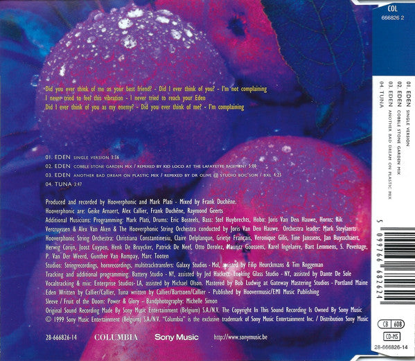 Hooverphonic : Eden (CD, Maxi)
