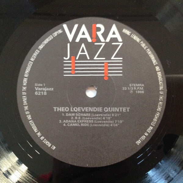 Theo Loevendie Quintet : Theo Loevendie Quintet (LP, Album)