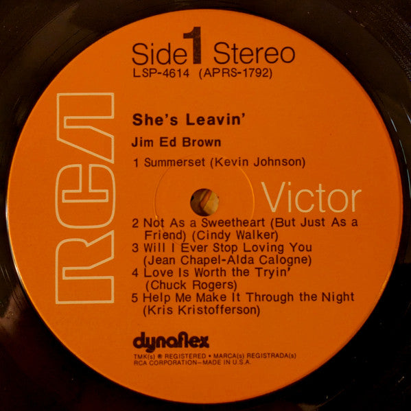 Jim Ed Brown : She's Leavin' (LP, Album)