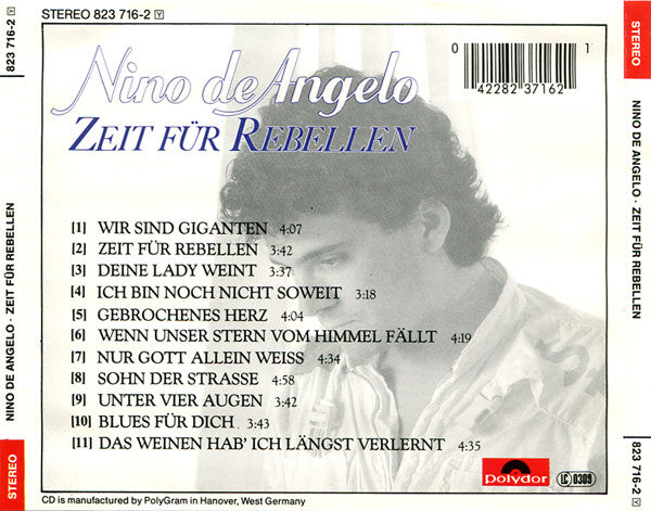 Nino de Angelo : Zeit Für Rebellen (CD, Album)