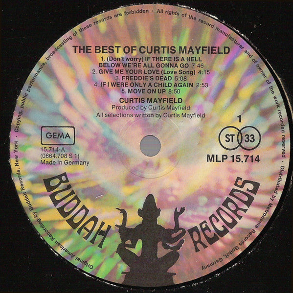 Curtis Mayfield : The Best Of Curtis Mayfield (LP, Comp)