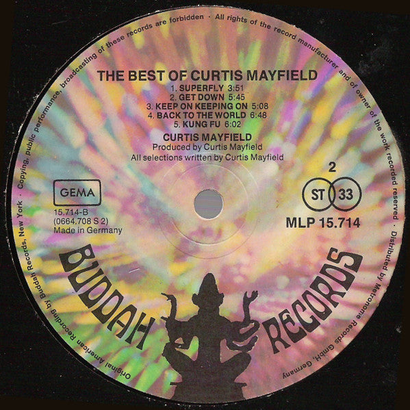 Curtis Mayfield : The Best Of Curtis Mayfield (LP, Comp)