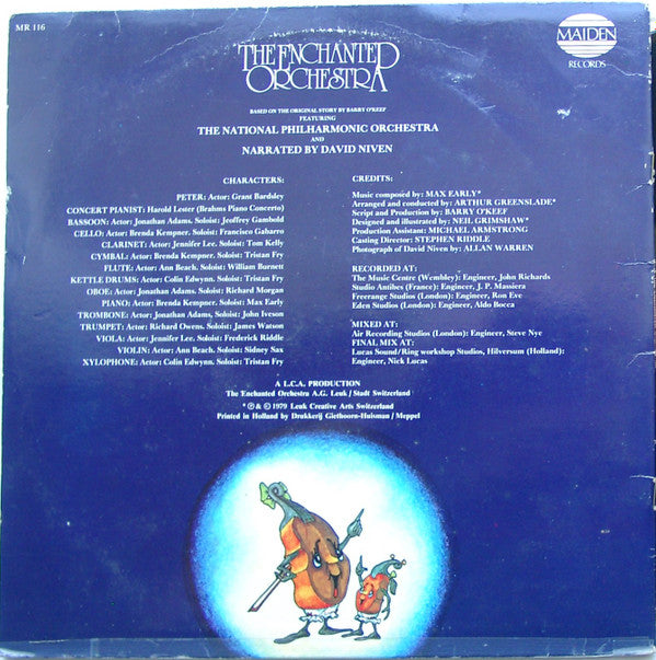 David Niven And National Philharmonic Orchestra : The Enchanted Orchestra (LP, Album, Gat)