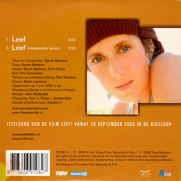 Sarah Bettens : Leef (CD, Single)