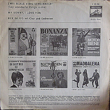 Rex Gildo : Zwei Blaue Vergissmeinnicht / My Sonny, I Love You (7", Single)