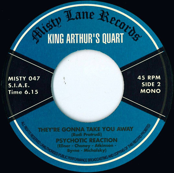 King Arthur's Quart : Live At Allen Jr. High School (7", EP, Mono, Ltd, Num)