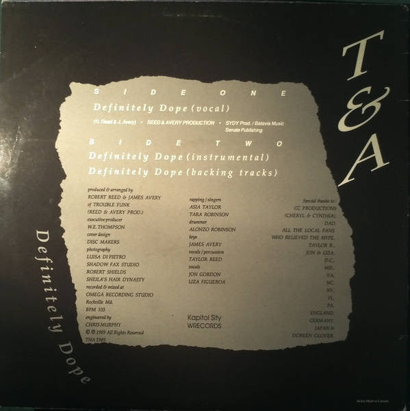 T&A : Definitely Dope (12")