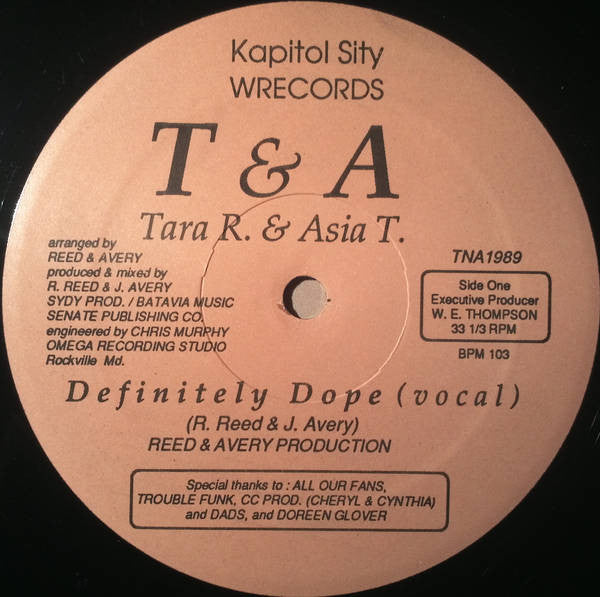 T&A : Definitely Dope (12")