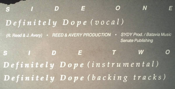 T&A : Definitely Dope (12")