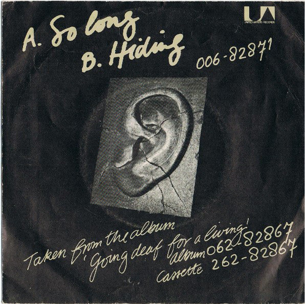 Fischer-Z : So Long (7", Single, Pic)