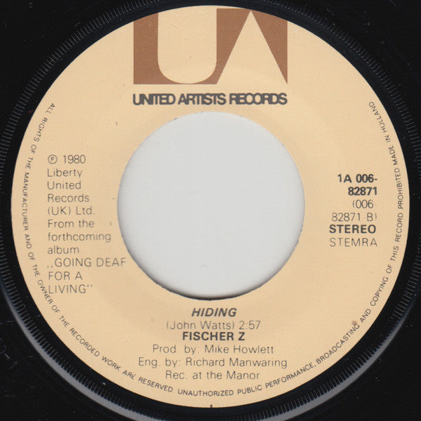 Fischer-Z : So Long (7", Single, Pic)