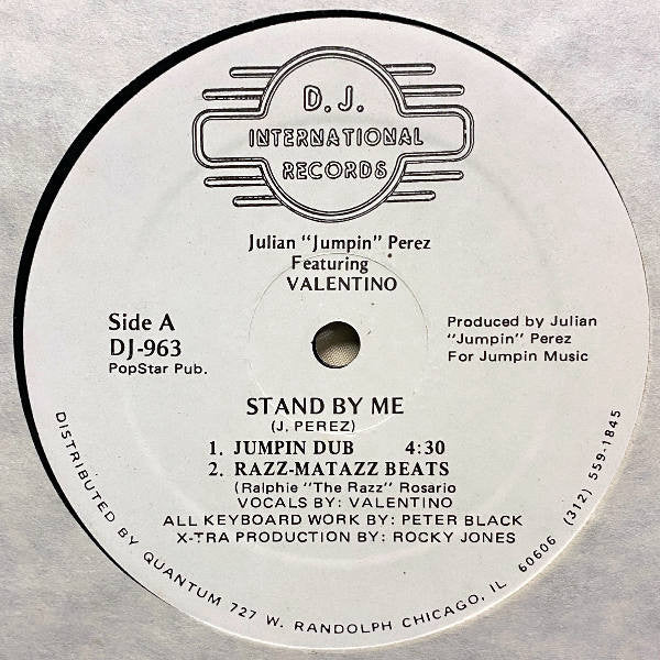 Julian "Jumpin" Perez Featuring Valentino (4) : Stand By Me (12")