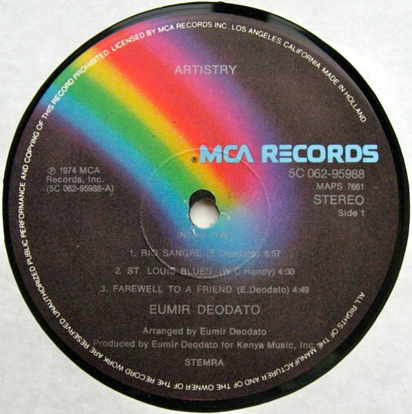 Eumir Deodato : Artistry (LP, Album)