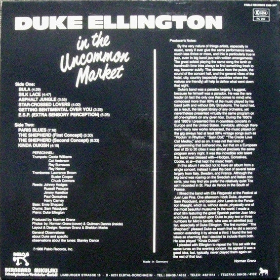 Duke Ellington And His Orchestra : In The Uncommon Market (LP, Album, Gat)