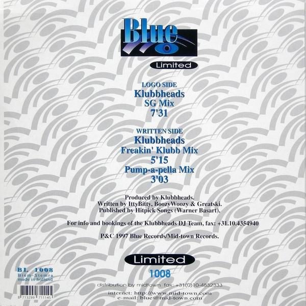 IttyBitty, BoozyWoozy & Greatski* : Pumped Up Funk (10", Blu)
