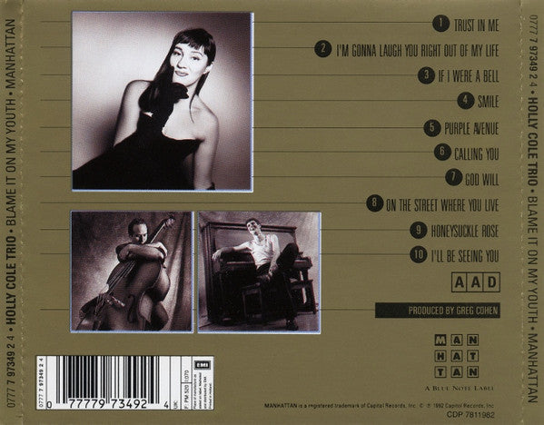 Holly Cole Trio : Blame It On My Youth (CD, Album)