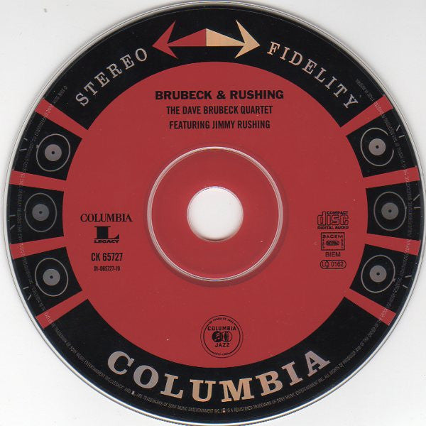The Dave Brubeck Quartet Featuring Jimmy Rushing : Brubeck & Rushing (CD, Album, RE, RM, Rem)