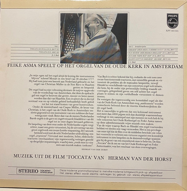 Feike Asma - Johann Sebastian Bach : Soundtrack Toccata ( Herman Van Der Horst ) (LP, Album)