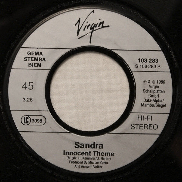 Sandra : Innocent Love (7", Single)