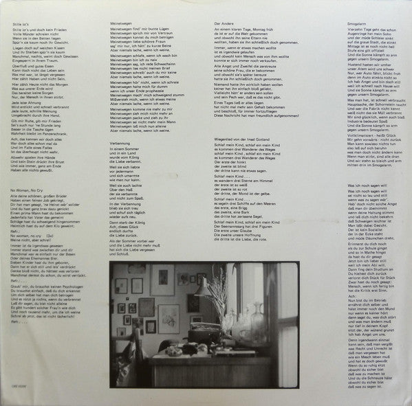 Bettina Wegner : Weine Nicht, Aber Schrei (LP, Album)