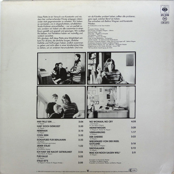 Bettina Wegner : Weine Nicht, Aber Schrei (LP, Album)